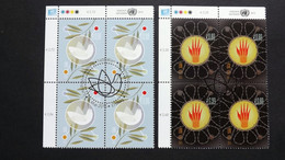UNO-Wien 882/3 EVB Oo/ESST, Ziele Der Vereinten Nationen - Used Stamps