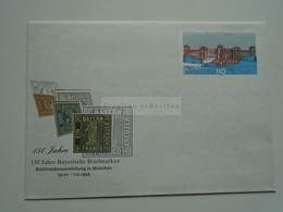 D174668  GANZSACHE  Entier Postal Stationery  COVER 1999   150 Jahre Bayerische Briefmarken - München - Enveloppes - Neuves