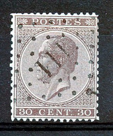 BELGIE - OBP Nr 19 - Puntstempel  Nr 111  "ENGIS" - COBA + 15 € - (ref. ST-1398) - Puntstempels