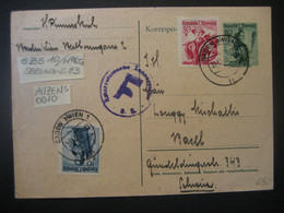 Österreich 1949- Zensurbeleg Gelaufen Von Baden Nach Basel - 1945-60 Storia Postale
