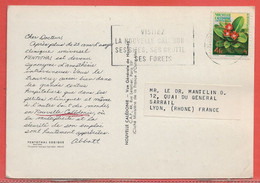 NOUVELLE CALEDONIE CARTE PHARMACEUTIQUE DE 1959 DE NOUMEA POUR LYON - Cartas & Documentos