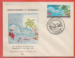 NOUVELLE CALEDONIE FDC PAGO PAGO DE 1962 DE NOUMEA - Cartas & Documentos