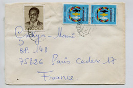 ANGOLA 1981 - Affr. Sur Lettre Pour La France - Lutte Contre L'Apartheid - Angola