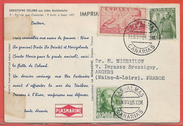 ESPAGNE CARTE PHARMACEUTIQUE DE 1955 DE LAS PALMAS - Sonstige & Ohne Zuordnung