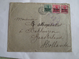 Lettre Pour Un Prisonnier Au Camp De BAKHUIZEN 1916 Timbres Deust Reich Surchargés Belgien 10 Centimes - Cartas