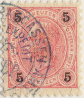 AUTRICHE / AUSTRIA Mi.53 OBL CAISSE D'ÉPARGNE VIENNE / VIENNA POSTAL SAVINGS BANK CANCEL - Gebraucht