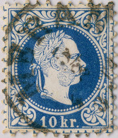 AUTRICHE / AUSTRIA 1882 MI.37.II 10kr LZ10 1/2 Used " MERAN " (aEje Klein 2966b) - Oblitérés