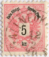 AUTRICHE / AUSTRIA 1890 " GALLNEUKIRCHEN " (gEj Klein 1239b) /Mi.46 P.10 - Gebraucht