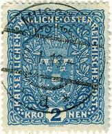 AUTRICHE / AUSTRIA - 1918 - Mi.204.I Used " MUSCHAU / A " (Moravia,Czech MUSOV) - Gebraucht