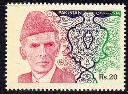 Pakistan 1994 Mohammed Ali Jinnah Definitives 20 Rs Value, MNH, SG 941 (E) - Pakistan