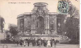 18. BOURGES. CPA  .LE CHATEAU D'EAU. ANIMATION. ANNÉE 1908 + TEXTE - Bourges