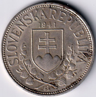 SLOVAKIA 20 KORUNA 1941 , UNCLEANED SILVER COINI - Slovacchia