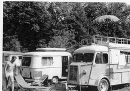 Delcampe - Citroen Tube H HY Camping Car  (1960)  -   CPM - Transporter & LKW