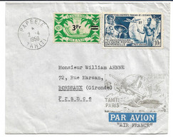 Océanie Première Liaison Aérienne Par Air France 2/4/1950 - Briefe U. Dokumente