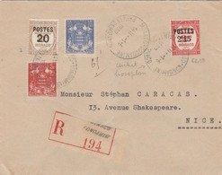 MONACO LETTRE RECOMMANDEE HOROPLAN   1939 CACHET D'ARRIVEE - Cartas & Documentos