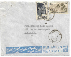 Océanie Liaison Aérienne 10/7/1953 - Lettres & Documents
