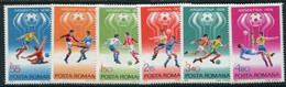 ROMANIA 1978 Football World Cup  MNH / **.  Michel 3506-11 - Unused Stamps