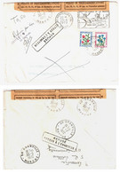 MONTLUCON Allier Lettre Non Affranchie Dest Receveur PTT 50 Granville Refuse Retour Envoyeur Taxe Fleurs Yv T 101 96 - 1960-.... Covers & Documents