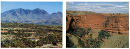 (S 21) Australian - 2 Attached Postcards  - NT - Mt Sonder & Kings Canyon - Zonder Classificatie