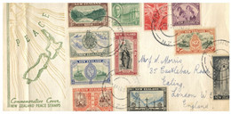 (S 22) New Zealand FDC - 1946 (posted To England) - Peace Stamps - Otros & Sin Clasificación