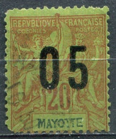 MAYOTTE - Y&T  N° 24a. (o)...chiffres Espacés - Oblitérés