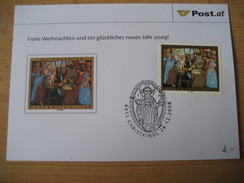 Österreich- Christkindl 24.12.2008 - Beleg Auf ÖPT Karte - Cartas & Documentos