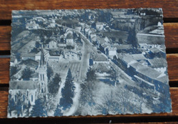 LIBOS L EGLISE PLACE CENTRALE ET AVENUE DE LA GARE VUE AERIENNE - Libos