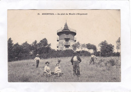 Delcampe - CPA :  14 X 9  -  ARGENTEUIL  -  Au Pied Du Moulin D'Orgemont - Argenteuil