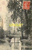 95 Osny, Bords De La Viosne, Homme Près D'une Passerelle, Carte Peu Courante Affranchie 1909 - Osny