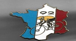 PIN'S CARTE DE FRANCE TOUR DE FRANCE 1992 - Cyclisme