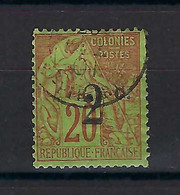 ⭐ Réunion - YT N° 45 B - Oblitéré - 1893 ⭐ - Gebraucht