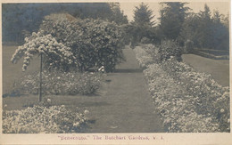 Real Photo " Benvenuto " The Butchart Gardens - Andere & Zonder Classificatie