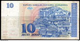 Makedonija,1993,Mazedonien,Macedonia,Macedoine,Pick#9, 10 Denari 1993,as Scan - Noord-Macedonië