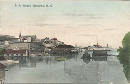 Nanaimo P.R. Wharf Hand Colored Edit Farrar - Nanaimo