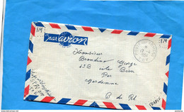 Guerre D'INDOCHINE--lettre Avion F M -pour Françe-cad Poste Aux Armées  T O E 1954--SP 72318 - Guerra De Indochina/Vietnam