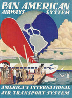 PAN AMERICAN AIRWAYS SYSTEME .ETIQUETTE - Werbung