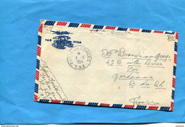 Guerre D'INDOCHINE--lettre FM Avion -pour Françe-cad Poste Aux Armées  T O E 1954--SP 72318 - Guerra De Indochina/Vietnam