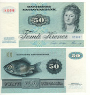 DENMARK  50 Kroner   P50 O     1998    (Engelke Charlotte Ryberg - Carp Fish On Back) - Danemark