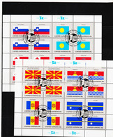 CAO313 UNO NEW YORK  2001  MICHL  862/69 Gestempelt FLAGGEN KLEINBOGEN Siehe ABBILDUNG - Oblitérés