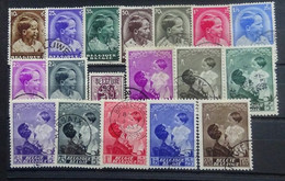 BELGIE  1936-37     Nr. 438 - 445 + 446 / 447 - 454 / 455      Gestempeld    CW  27,00 - Used Stamps