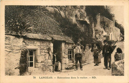 Langeais * Habitations Dans Le Rocher * Troglodytes * Villageois - Langeais