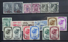 BELGIE  1938    Nr. 478 - 478A / 479 - 480 A / 488 - 495       Gestempeld    CW  26,00 - Used Stamps