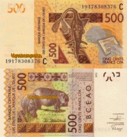 WEST AFRICAN STATES, BURKINA FASO, 500 Francs, 2019, Code C, P-New (not In Catalog), UNC - West-Afrikaanse Staten