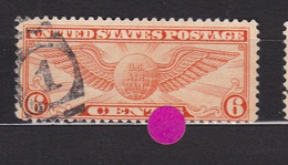 USA. Scott # C19     Used. Airmail Stamps. 1934    Winged Globe    Cachet - 1a. 1918-1940 Usados