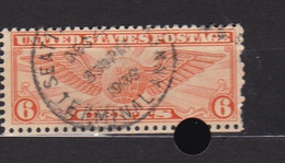 USA. Scott # C19     Used. Airmail Stamps. 1934    Winged Globe    Cachet - 1a. 1918-1940 Afgestempeld