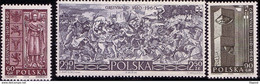 POLAND 1960 Mi 1174 - 1176, Painting By J. Matejko Battle Of Grunwald, 500th Anniversary Of The Battle. King W. Jag**MNH - Gravuren