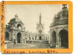 - Grande Photo Ancienne -  Chateau De Chantilly, Cour D'honneur, Sur Carton épais, Photo Sip Paris,  Scans. - Old (before 1900)