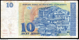 Makedonija,1993,Mazedonien,Macedonia,Macedoine,Pick#9, 10 Denari 1993,as Scan - Macédoine Du Nord