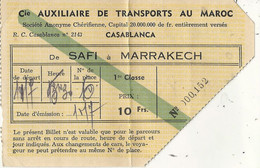 COMP AUXILLIAIRE TRANSPORT AU MAROC .SAFI A  MARRAKECH - Monde