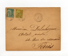 !!! LETTRE DE NOSSI-BE DE 1892 POUR PARIS. RR - Storia Postale